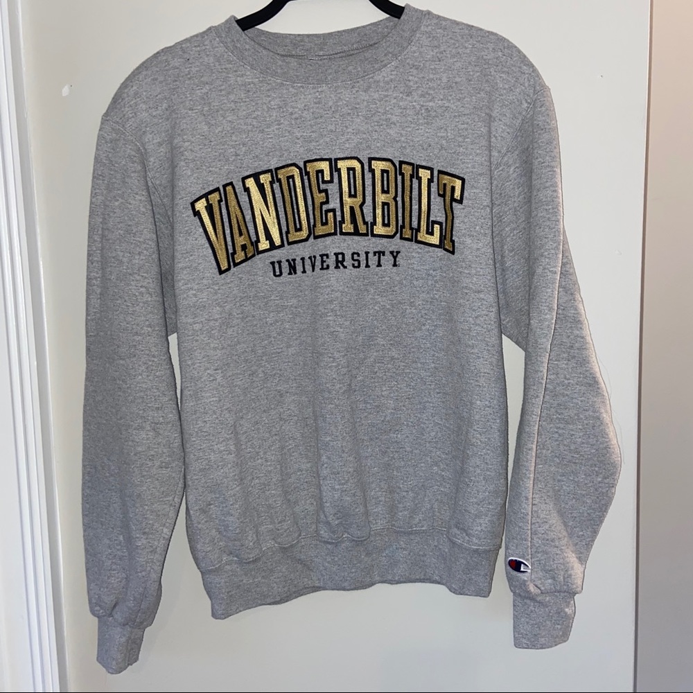 Embroidered Vanderbilt Crew Neck
